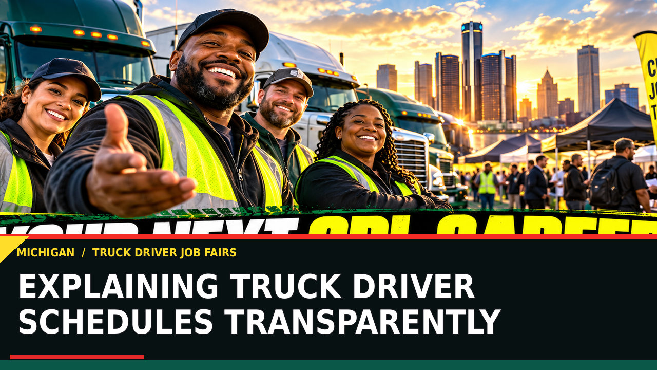 Explaining Truck Driver Schedules Transparently