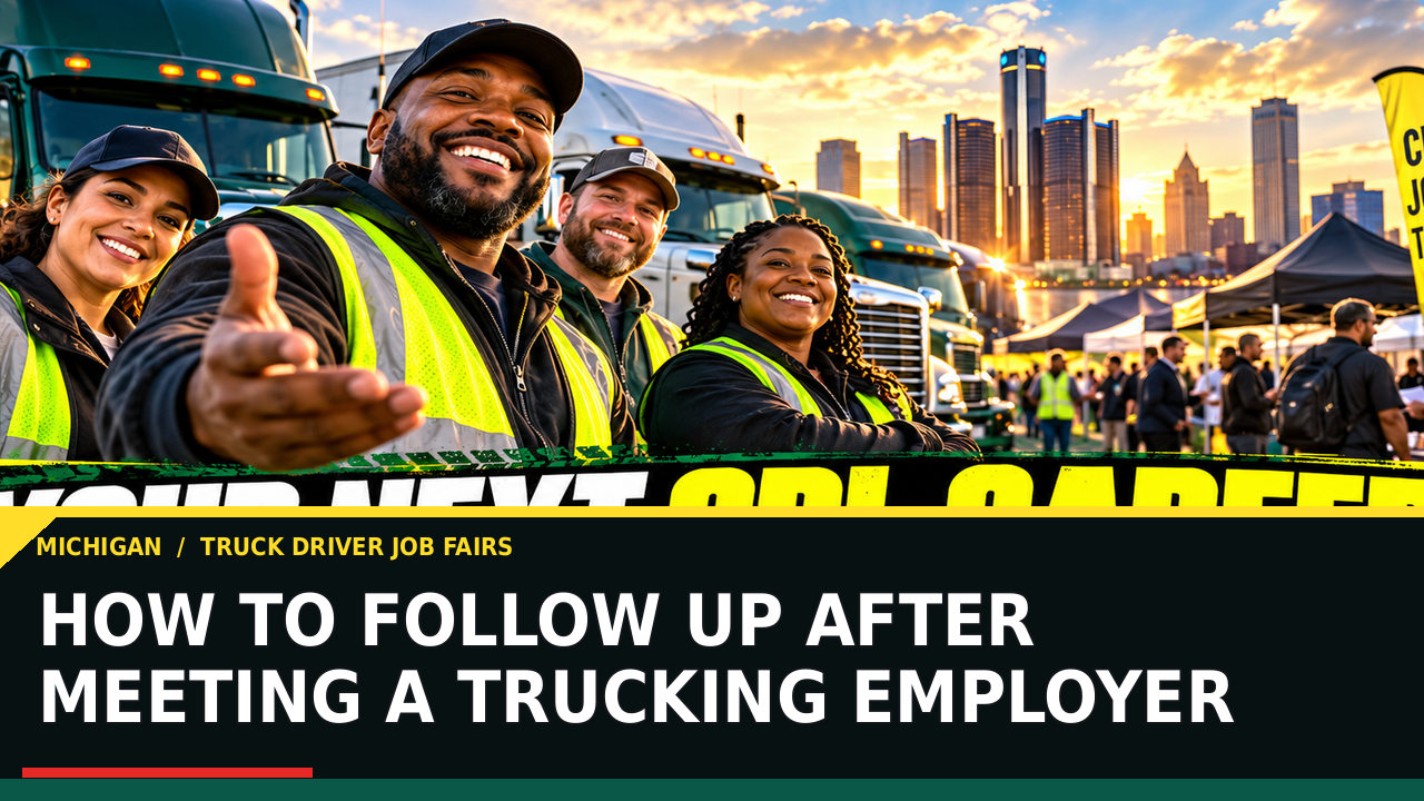 How to Follow Up After Meeting a Trucking Employer