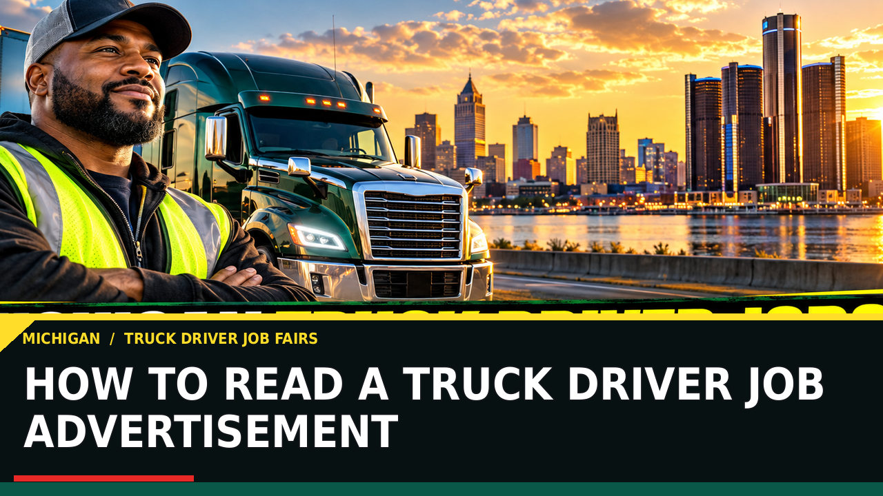 How to Read a Truck Driver Job Advertisement
