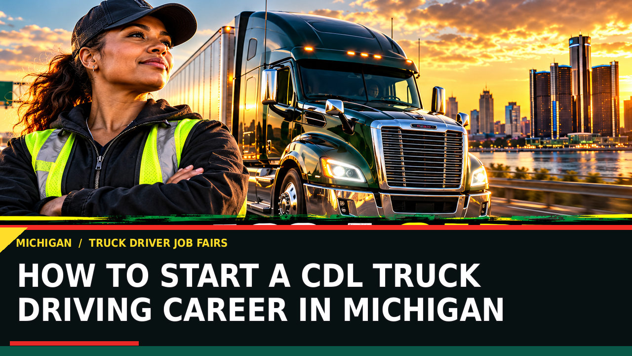 How to Start a CDL Truck Driving Career in Michigan