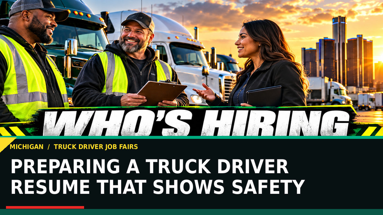 Preparing a Truck Driver Resume That Shows Safety