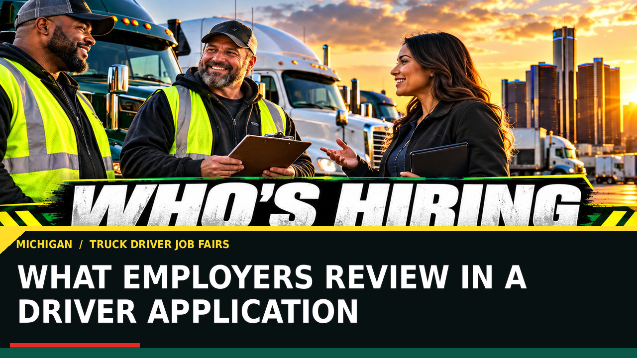 What Employers Review in a Driver Application